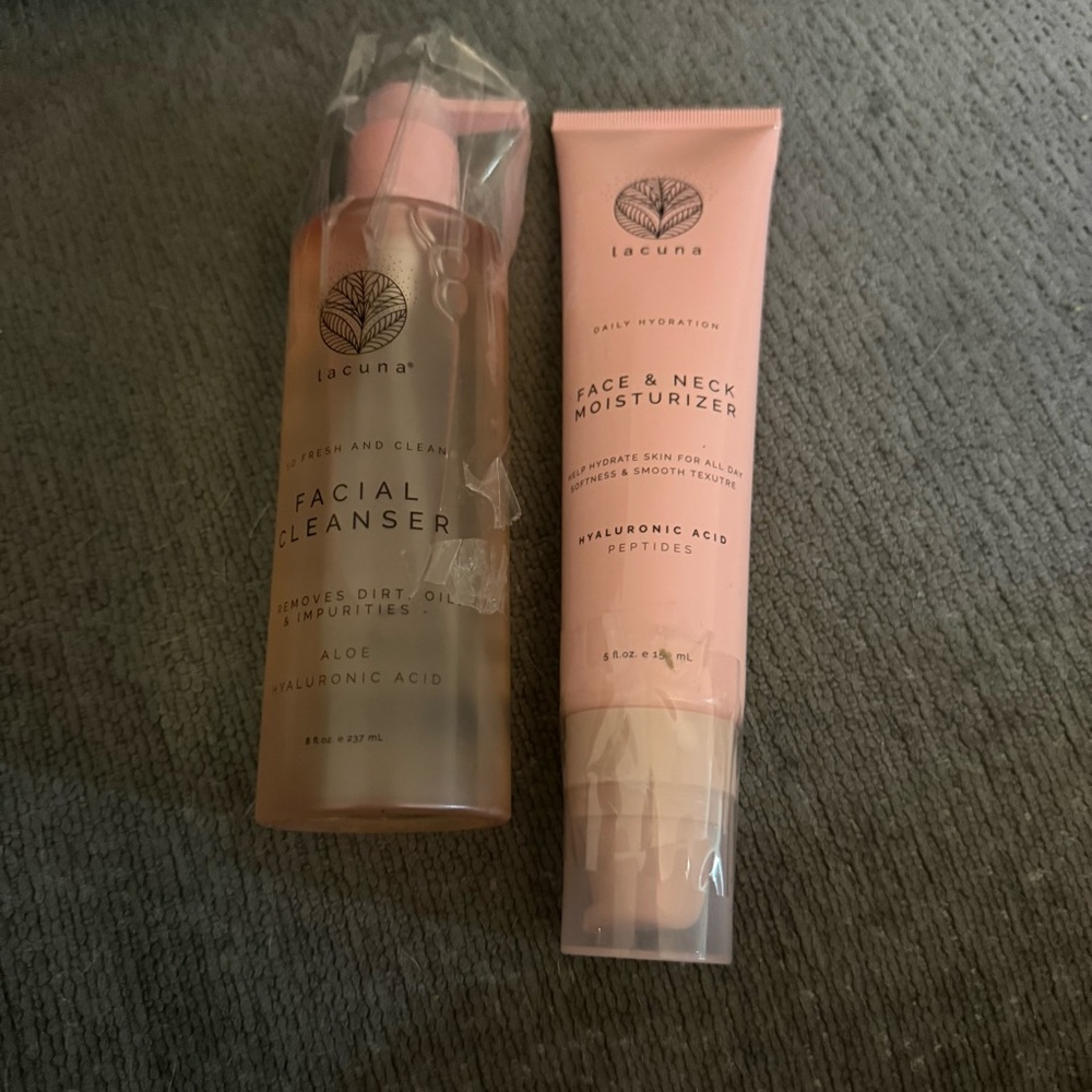 Lacuna Facial Cleanser and Moisturizer Set